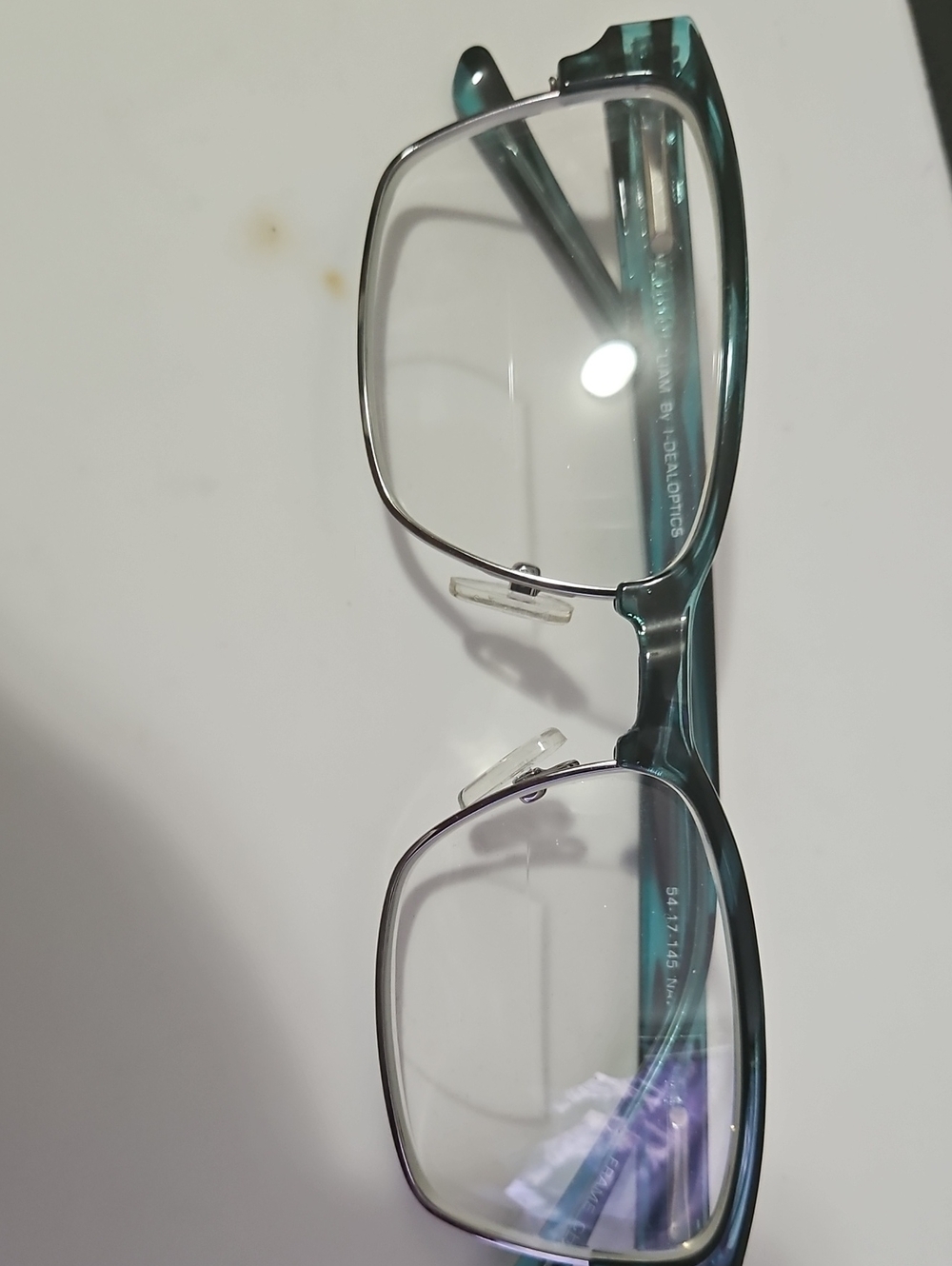Women's Teal Rectangle Optical Glasses - Classic Everyday Frames